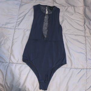 Lace panel bodysuit